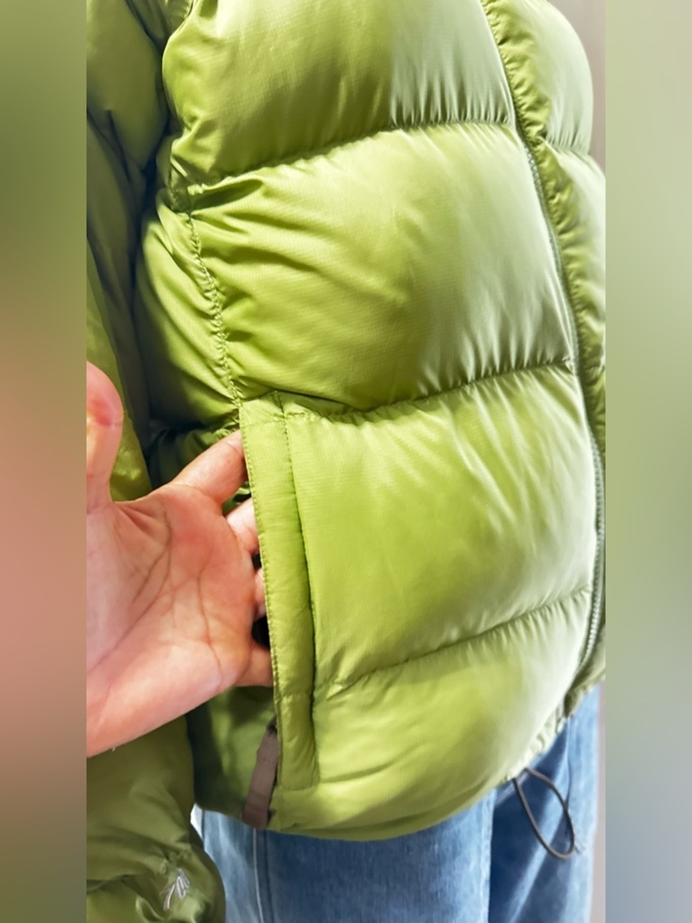 The North Face 1996 Retro Nuptse Men's Sage Green Puffer Jacket Size Medium - Picture 9 of 16